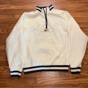Vintage 90s Reebok  Big Logo 1/4 Zip Pullover Windbreaker‎ Mens Size Medium